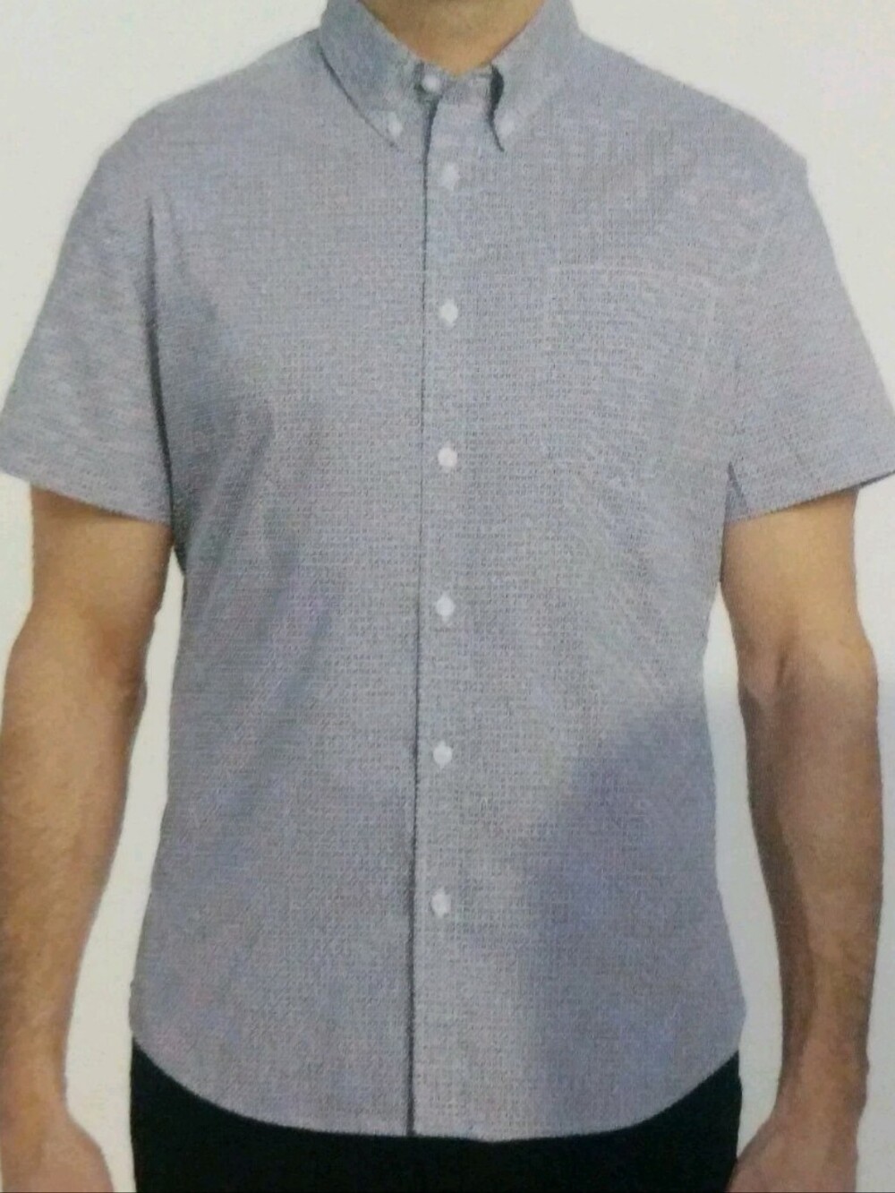 Jachs NY Geometric Print XL Tech Fabric Easy Care Stay Cool No Iron